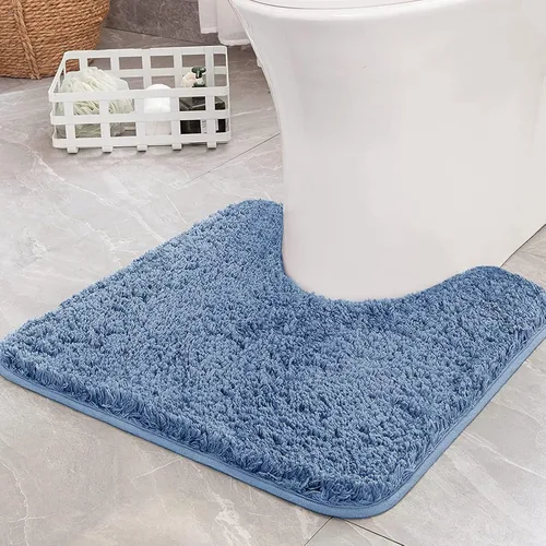 Vista 46 de MIULEE Alfombras de baño negras, suaves y pequeñas, absorbentes, antideslizantes, de secado rápido, esponjosas, para baño, bañera y duchas, lavables
