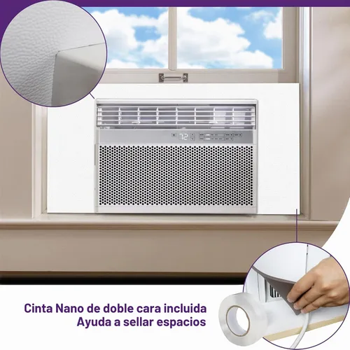 Vista 4 de Mxclimate Paneles laterales de espuma con aislamiento de CA para ventanas de aire acondicionado, 39 pulgadas de ancho, kit de sellado de ventana