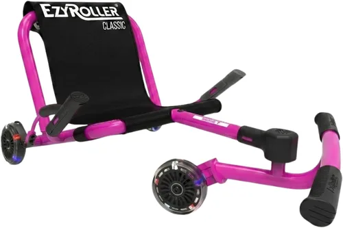 Vista 9 de EzyRoller Juguete clásico con ruedas LED para niños, de 3 a 12 años, hasta 154 libras, color morado Púrpura