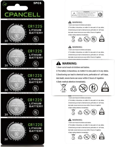 Vista 6 de CPANCELL Baterías de litio CR1225 3V Batería de alta capacidad (5 unidades)