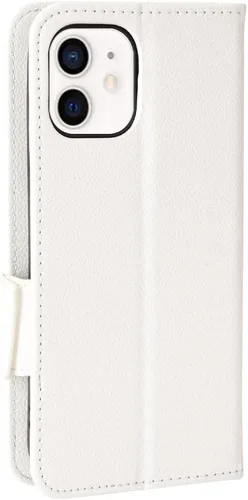 Vista 5 de Funda de cuero para iPhone 11 de 6.1 pulgadas, funda de cuero con 3 ranuras para tarjetas de crédito, función atril con tapa para iPhone 11 de 6.1
