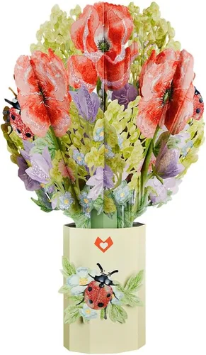 Vista 18 de Lovepop Ramo de Flores de Papel Desenfundable de Todos los Días para Ella y Él - Tarjetas de Felicitación 3D para Niños, Niñas, Hombres, Mujeres