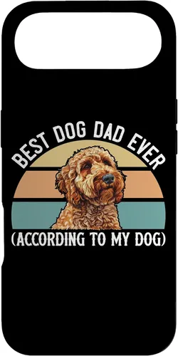 Vista 26 de Best Dog Dad Ever According to My Goldendoodle Funny Doodle Case for iPhone 17