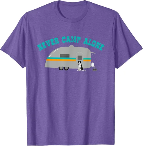Vista 7 de Border Collie Gifts - Camiseta divertida de viaje para caravana, Azul / Patchwork, S