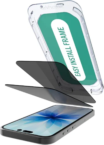 Vista 11 de Smartish® Protector de pantalla de privacidad para iPhone 17 + Cubiertas para lentes de cámara - Tuff Sheet - Paquete de 2 vidrio templado