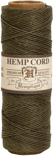 Vista 40 de Hemptique - Carrete de cordón de cáñamo 100 % - 62.5 m de hilo de cáñamo - Hecho con amor - Hilo de cordón de 20 ~ 1 mm para hacer joyas, macramé