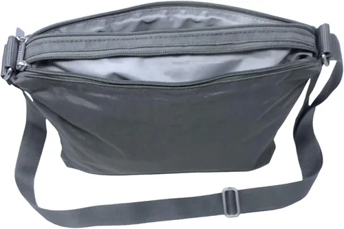 Vista 2 de Baggallini Bolso bandolera grande con cremallera (guepardo de peltre), peltre (PewterCheetah Emboss)