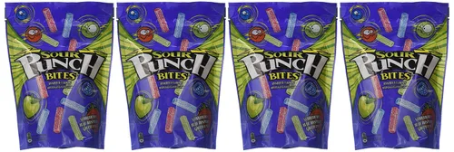 Vista 3 de Sour Punch Surtido De Frutas Agrias Chewy Candy Bites Stick Fruit Chew 9 Oz - 0041364087321