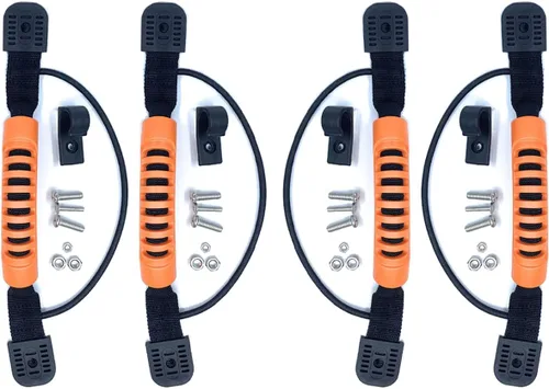 Vista 5 de Asas de transporte para kayak, canoa y barco, asas de transporte con tornillos para kayak oceánico, emoción, kayaks, equipaje