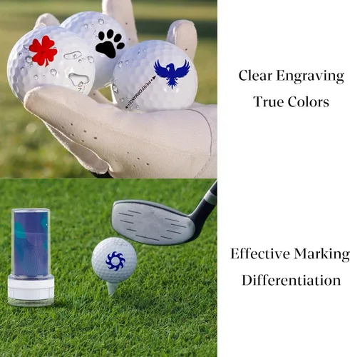 Vista 3 de Sello marcador personalizado para pelotas de golf, sello personalizado para pelotas de golf, marcador de pelota fotosensible impermeable, Carcasa