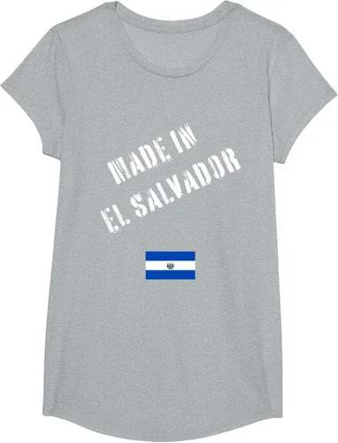 Vista 29 de Camiseta divertida Made in El Salvador con bandera