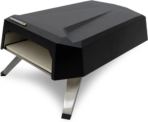 Vista 10 de Permasteel Horno de pizza de gas de 12 pulgadas con tapa, horno de pizza para exteriores, horno de pizza de gas portátil para exteriores