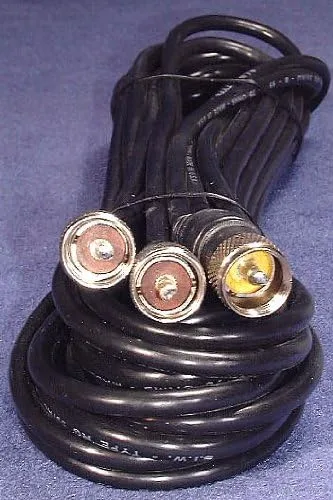 Vista 2 de COAX COAX para radio CB Antenas duales 18 pies por lado - Workman CP-18-PL-PL