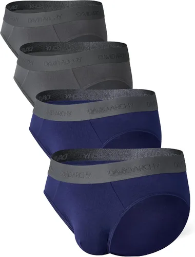 Vista 7 de DAVID ARCHY - Calzoncillos para hombre, de rayón de bambú, con soporte de absorción de humedad, tipo bolsa, suaves, paquetes de 4 o 7