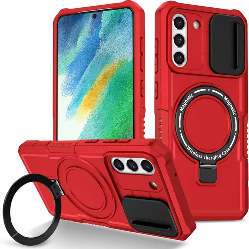Vista 12 de Funda magnética para Samsung Galaxy Note 20 Ultra, soporte para teléfono, funda protectora mate a prueba de golpes, funda protectora para teléfono