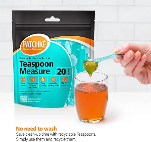 Vista 7 de Juego de 40 cucharas medidoras de plástico – 20 cucharaditas + 20 cucharadas, cucharadas pequeñas para café, fórmula para bebés, proteína en polvo