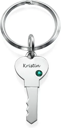Vista 4 de Llavero personalizado para parejas con nombres, regalos personalizados para parejas para novio y novia, llavero de pareja para él y ella, regalos