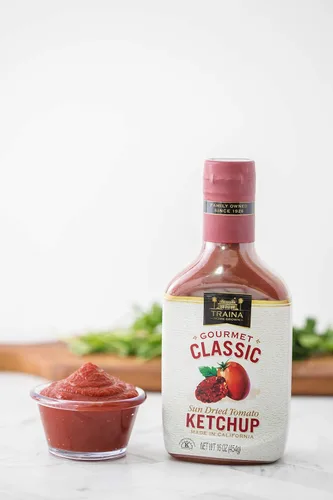 Vista 9 de Traina Home Grown Gourmet Classic Ketchup - Sin jarabe de maíz, sin OMG, botella de 16 onzas