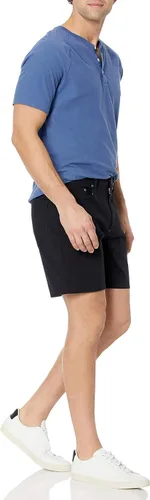 Vista 4 de Amazon Essentials Pantalones cortos elásticos con 5 bolsillos y entrepierna de 7 pulgadas para hombre