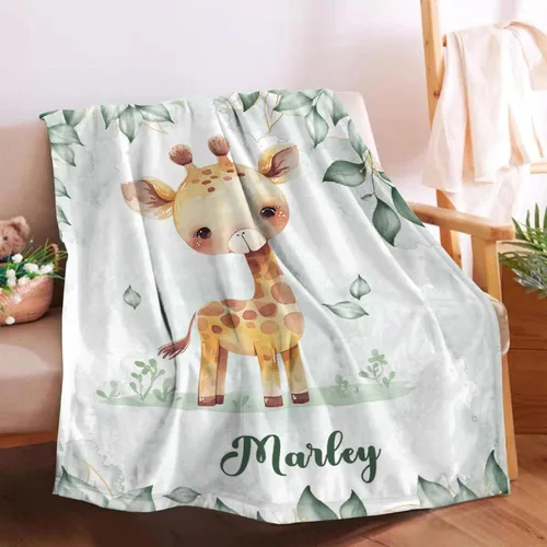 Vista 13 de Manta de bebé personalizada para niñas y niños pequeños, recién nacidos, regalos personalizados de vaca floral con nombre y texto, 40 x 30 pulgadas