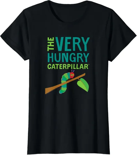 Vista 26 de Camiseta infantil The Very Hungry Caterpillar Negro