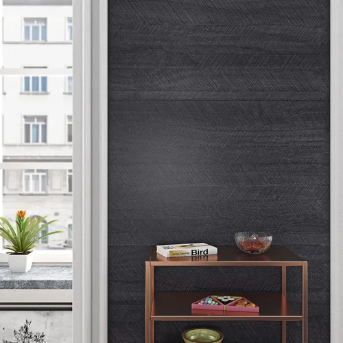 Vista 6 de Livelynine Papel adhesivo de grano de madera de carbón para encimeras de escritorio, impermeable, autoadhesivo, papel tapiz de mesa de cocina