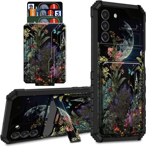 Vista 27 de Funda para teléfono Samsung Galaxy A03S Galaxy A03S Funda tipo cartera con tarjetero y soporte de doble capa de PC duro TPU suave cubierta