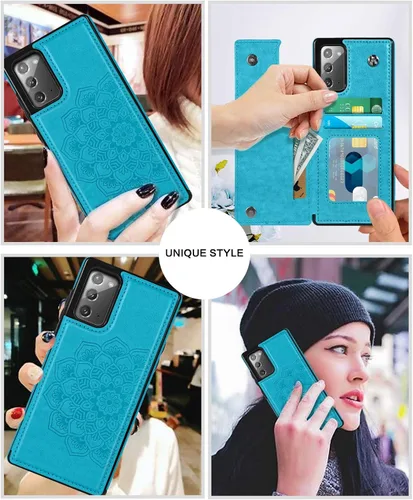 Vista 9 de BENTOBEN Funda tipo cartera para Samsung Galaxy Note 20 5G, piel sintética, resistente, resistente, a prueba de golpes, con ranuras para tarjetas