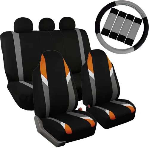 Vista 9 de FH Group Tres filas de 7 plazas, fundas de asiento modernistas de alta calidad, se adaptan a la mayoría de automóviles, camiones, SUV y camionetas