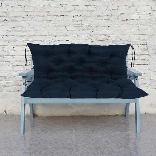Vista 11 de Cojines de banco de repuesto suaves y gruesos con lazos, cojín para silla colgante, cojín de sofá tatami para suelo, almohadilla de banco Negro
