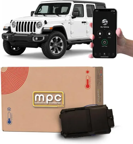 Vista 8 de Kit de arranque remoto MPC Compatible con Jeep Wrangler 2007-2018 2 controles remotos de largo alcance de 2,000 pies Enchufa y usa Soporte