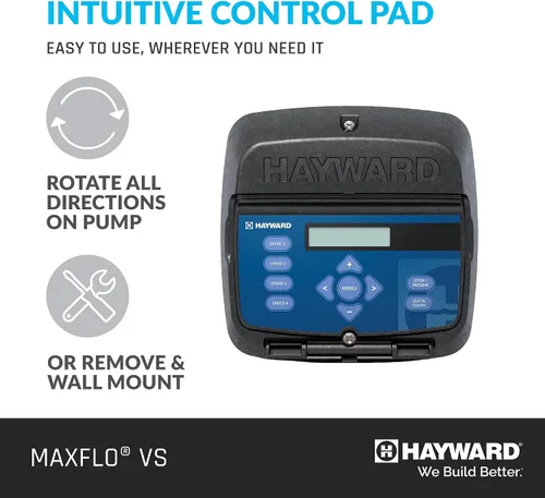Vista 5 de Hayward W3SP2303VSP MaxFlo VS Bomba de piscina de velocidad variable, color negro