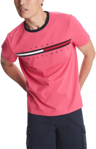 Vista 23 de Tommy Hilfiger Mens Short Sleeve Tino T-Shirt Manzana roja
