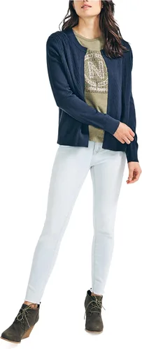Vista 2 de Nautica Cárdigan acanalado con capas abiertas para mujer
