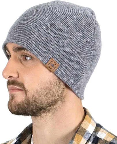 Vista 18 de Tough Headwear Daily Knit Beanie – Gorros para hombre – Sombreros de invierno para hombres y mujeres – Sombreros de punto cálidos para clima frío