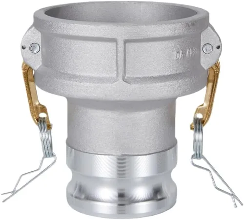 Vista 10 de Tipo de aluminio DA Camlock manguera de montaje, reductor, 4" Camlock hembra x 2" Camlock macho