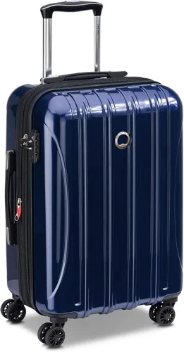 Vista 4 de DELSEY Paris Helium Aero - Juego de 2 maletas rígidas expansibles con ruedas giratorias, Azul cobalto