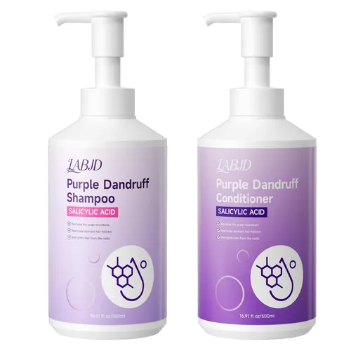 Vista 8 de Juego de champú y acondicionador de aceite de ricino para el crecimiento del cabello, fortalece y limpia el cabello fino, restauración del cabello