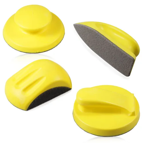 Vista 8 de SPEEDWOX Paquete de 3 bloques de lijado de mano de 1 pulgada, mini almohadilla de lijado de gancho y bucle, placa de respaldo de gancho