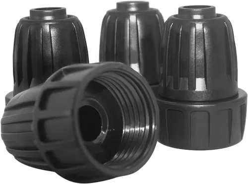 Vista 6 de Hooshing 4 tubos de riego por goteo de 1/2 pulgada a grifo, adaptador de manguera de jardín de 3/4 a 1/2 pulgadas, adaptador de manguera de riego