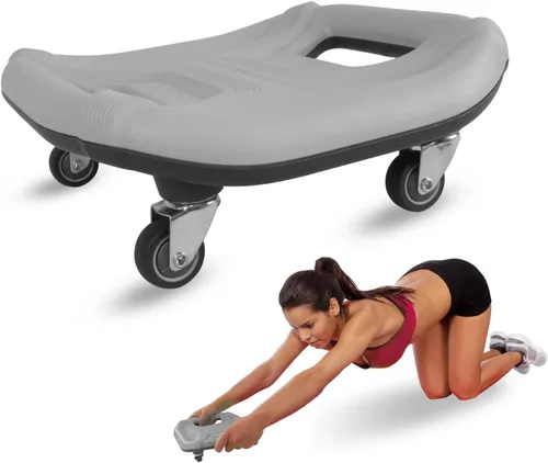 Vista 9 de Rodillo de abdominales para entrenamiento abdominal, equipo de ejercicio de rueda abdominal para entrenamiento de núcleo, rodillo de rueda abdominal