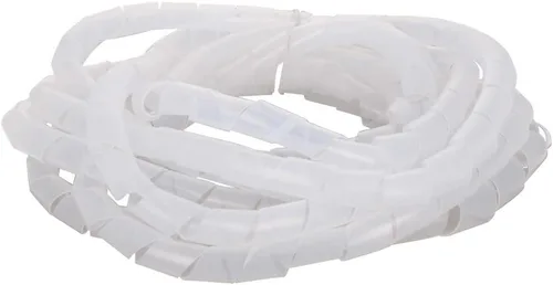Vista 11 de Othmro Cable en espiral para computadora, organizador de cables eléctricos (diámetro de 0.236 in, longitud 45.9 ft, blanco)