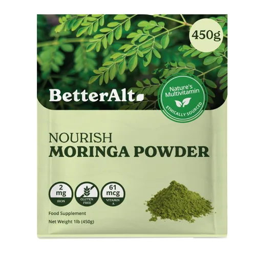 Vista 10 de Better Alt Polvo de moringa orgánico, certificado por USDA, polvo de hoja de moringa, perfecto para batidos, té, bebidas y recetas, superalimento