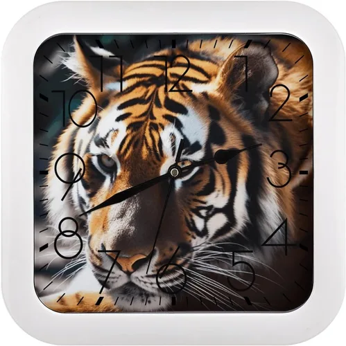 Vista 21 de 10" Square Modern Wall Clock,Ancient Egypt Print Kitchen Clocks Wall Battery Operated,Silent Non Ticking Unique Funny Cute Wall Clock for Living