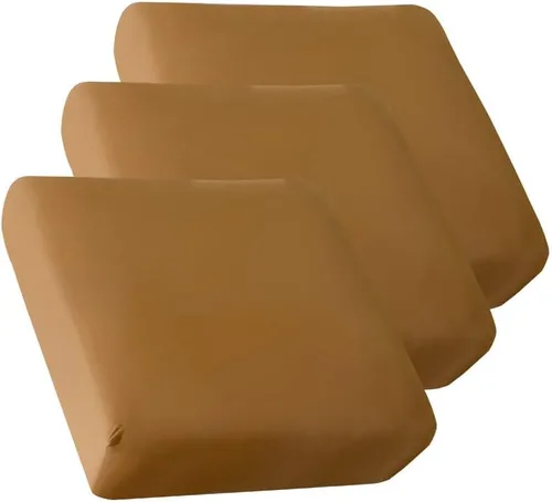 Vista 13 de HOOBUY Funda de cojín impermeable para sofá de 3 piezas, elástica, protector de muebles con elástico, adecuado para sofás de 3 plazas (3, beige)