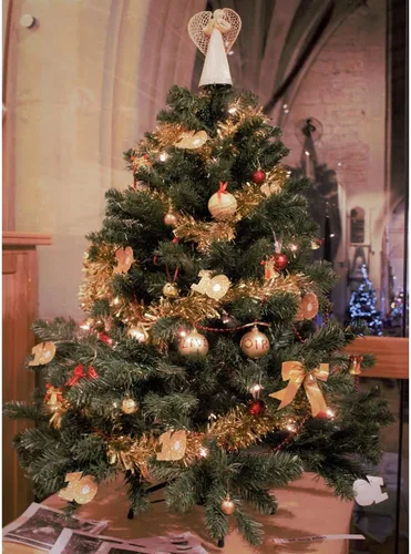 Vista 7 de Soporte para Árbol de Navidad de Servicio Pesado Plegable para Árbol de Navidad Artificial, para Árboles de 4 a 6 Pies, Se Adapta a Postes