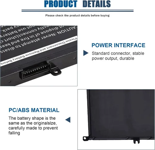 Vista 4 de Fancy Buying 74Wh 0GFJ6 357F9 - Batería para portátil Dell 15 7000 7559 7567 7566 7759 7557 5577 INS15PD Series P57F P57F003 P65F P65F001 71JF4 0