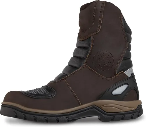 Vista 5 de WORKLAND 77418 Motorcycle Boots for Men - Work Boots For Men - Combat Tactical Mens Boots - Biker Boots for Touring, Sports - Full Leather
