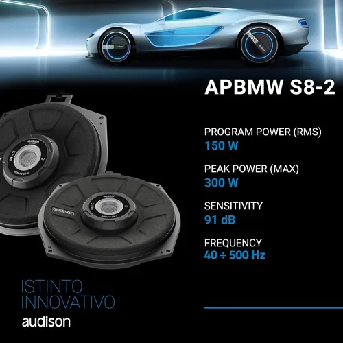 Vista 4 de Audison AP BMW S8-2 Prima Series 8" (200mm) Subwoofer 2Ω para BMW