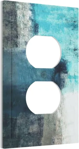 Vista 16 de Taupe Beige Marrón Gris Abstracto Arte 1-Banda Interruptor de Luz Doble de Recepción Placa de Pared Toma Cubiertas Eléctricas Decorativas Modernas